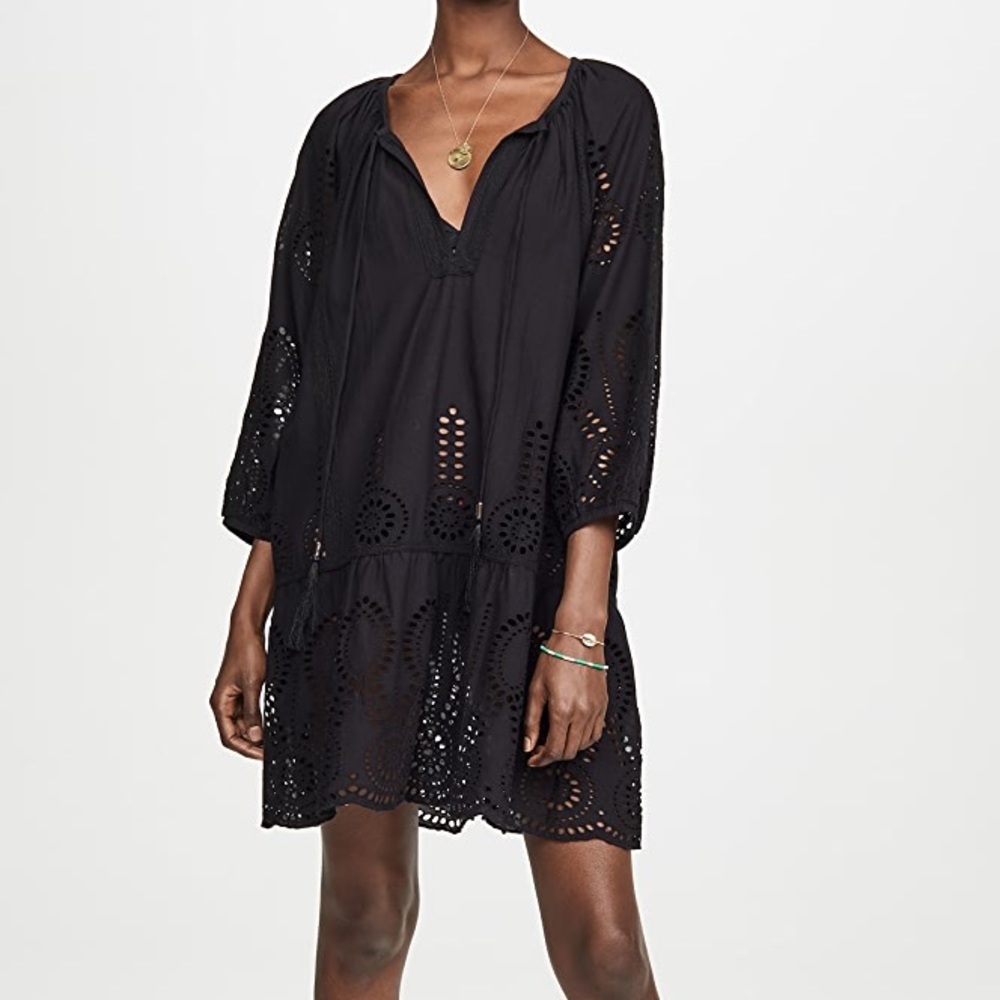 Melissa Odabash Black Ashley Swim Cover Up Dress M